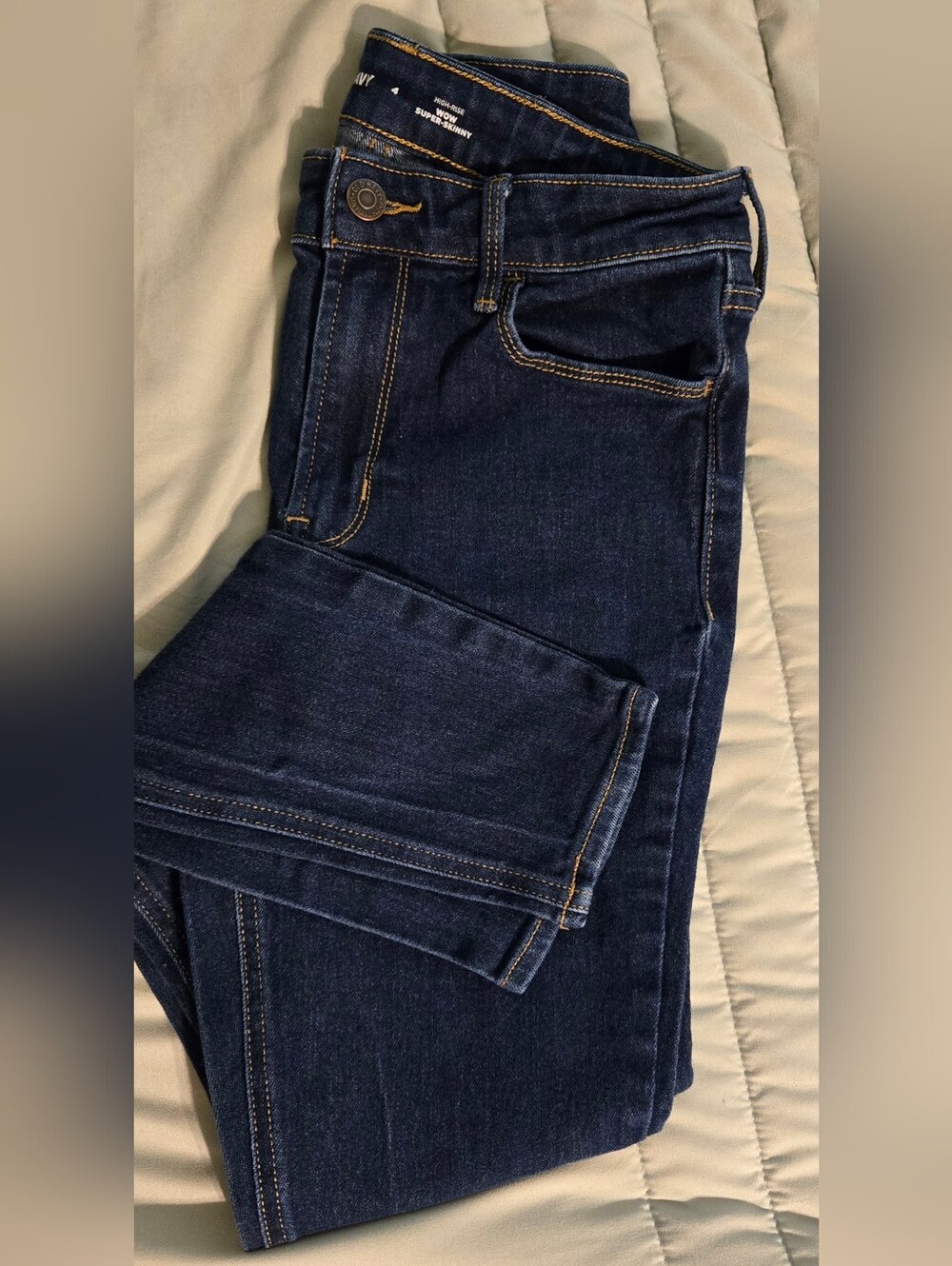 Womens Old Navy Skinny Dark Blue Jeans